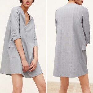 Zara Plaid Dress with front zipper Size M - in perfect condition doesn’t fit